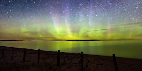 Northern Lights at Glen Haven Beach
