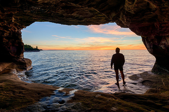 "Sunset Cave"  The Photographer