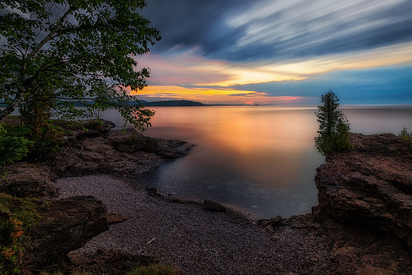 Twilight at Presque Isle Park, Marquette, Michigan