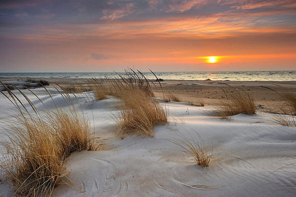 "Winter at the Beach" Tawas Point State Park - East Tawas, Michigan  (Lake Huron)
