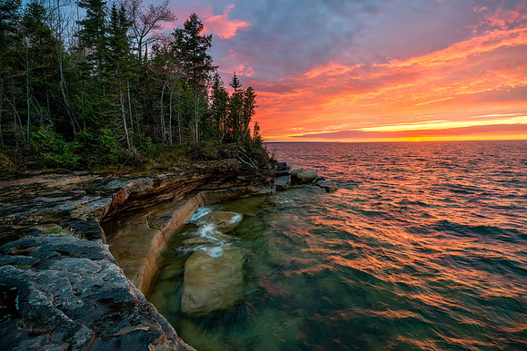 "Blazing Bear Claw"  Lake Superior near Munisng