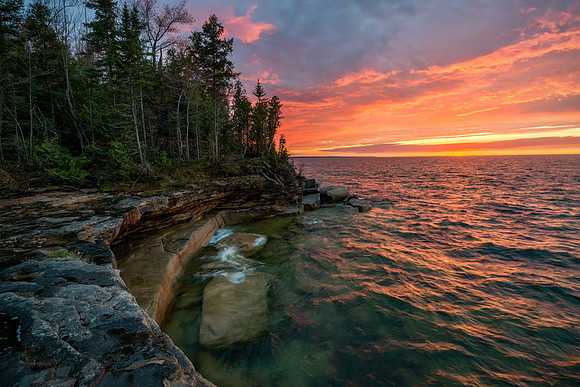 "Blazing Bear Claw"  Lake Superior near Munisng