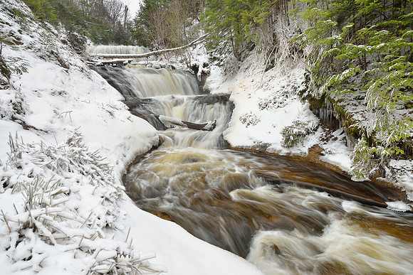 Winter at Sable Falls Pictured Rocks National Lakeshore