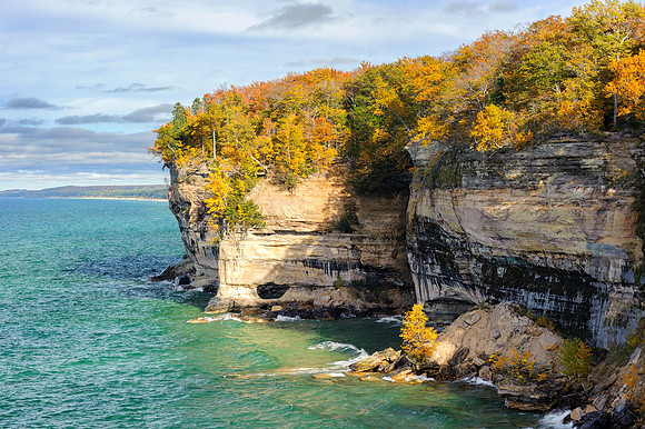 Autumn evening at Pictured Rocks National Lakeshore
