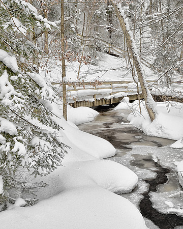 Deep snow on Munising Creek
