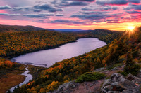 "Crimson Sunset" Lake of the Clouds