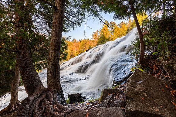 Bond Falls - through the forest view