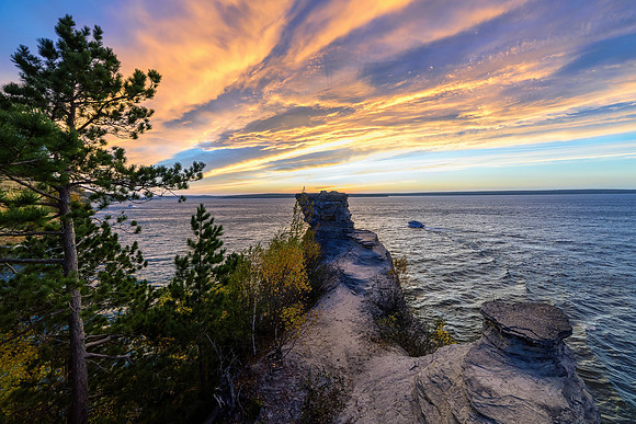 Miners Castle Sunset  - Autumn 2017