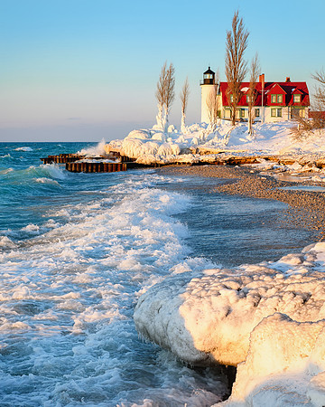 "January Thaw" Point Betsie Lighthouse