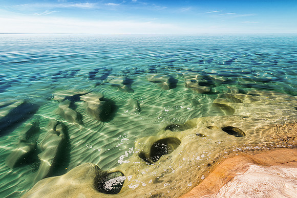 Clear waters of Lake Superior-Beaver Basin Widerness