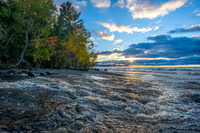 Hurricane River Sunset,  Lake Superior Pictured Rocks