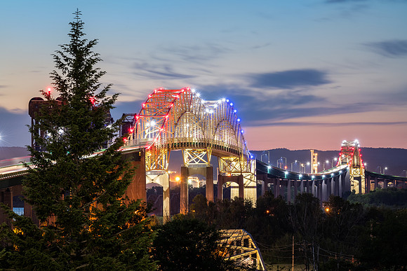 "Night Lights" International Bridge-Sault Ste Marie