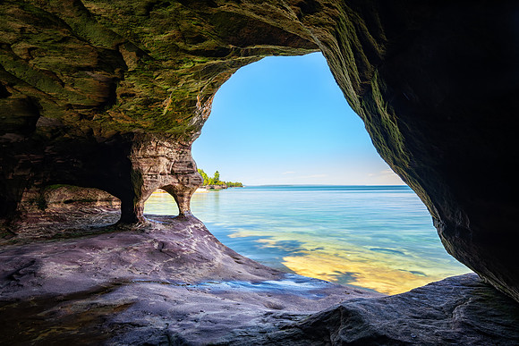 "Lost Key Cave" Lake Superior near Munising, MI