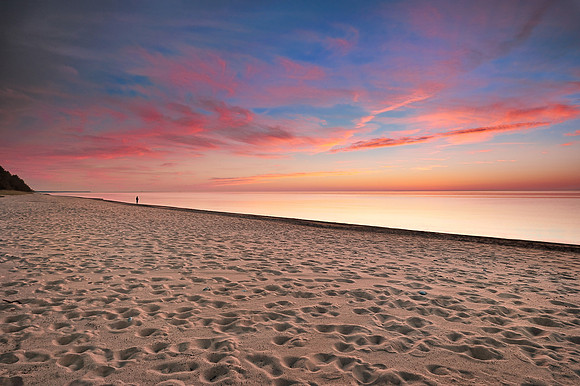 Twelvemile Beach Sunset Pictured Rocks National lakehsore