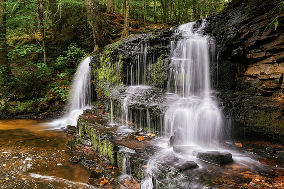 Rock River Falls, Late Summer Flow