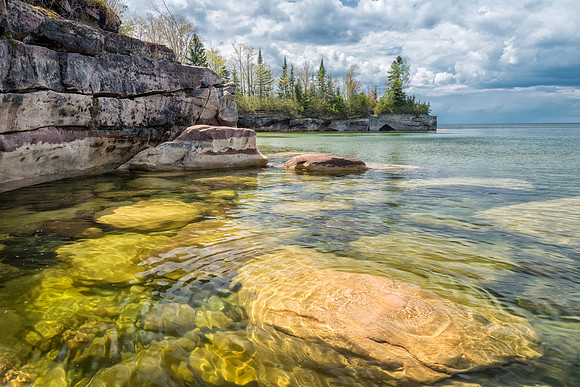 Lake Superior near Munising Michigan