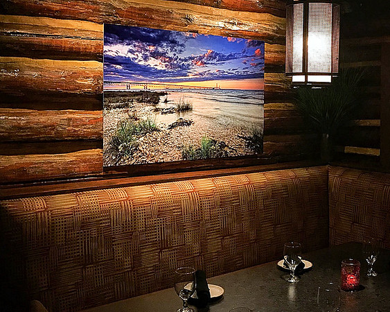 Michaels Restuarant-metal prints display-Mackinac Bridge