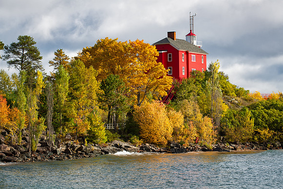 Autumn at Marquette Harbor Lighthouse
