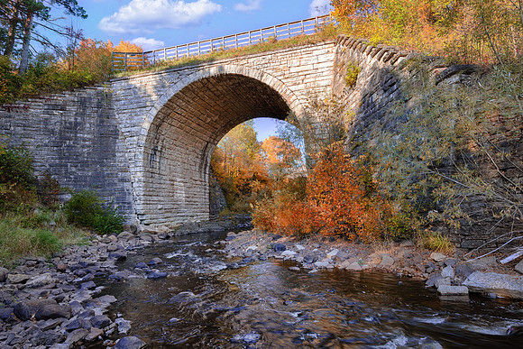 Keystone Bridge, a Stone Arch Bridge in Upper Michigan