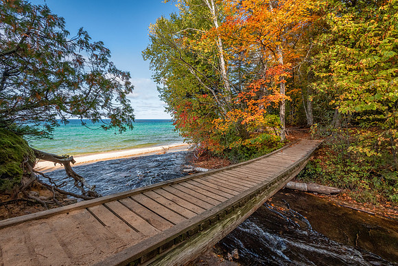 Bridge over Chapel River, Pictured Rocks National Lakeshore