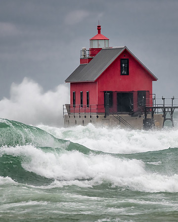 Grand Haven Lighthouse Storm-vertical