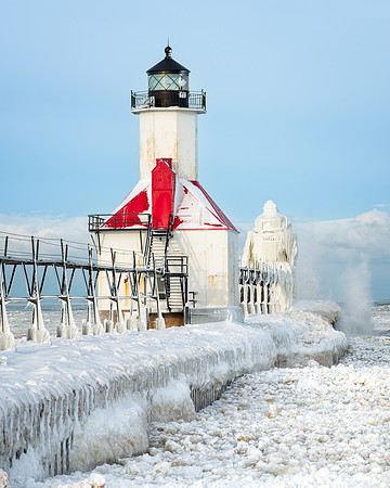"Red White & Blue" Winter at St. Joseph Lighthouse