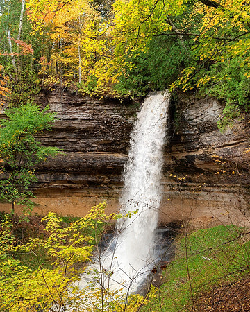 Munising Falls after heavy rain