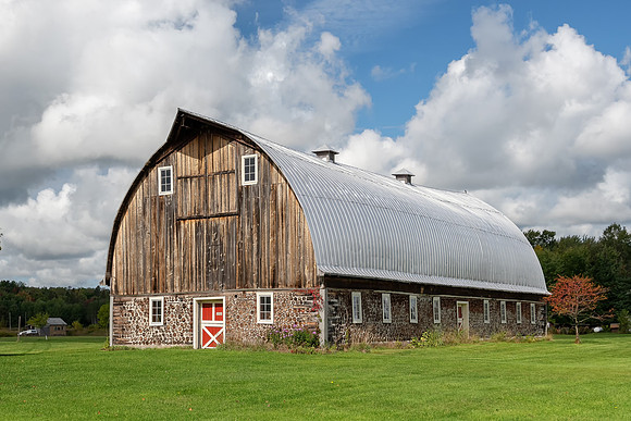 Historic Cordwood Barn in the Keweenaw Peninsula-