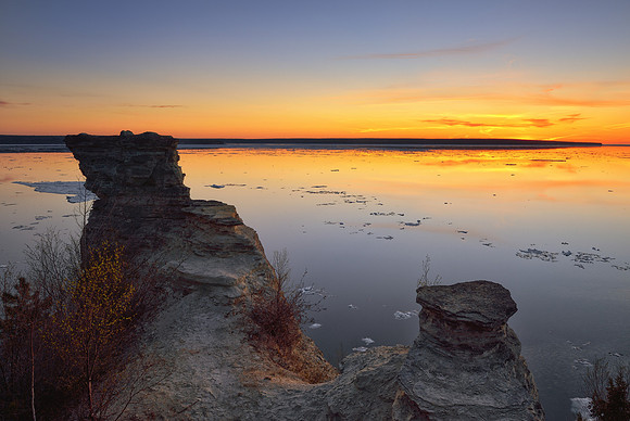 Miners Castle Sunset Pictured Rocks National Lakeshore