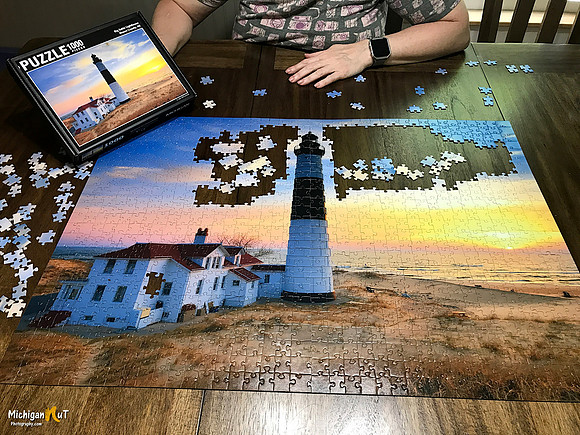 Big Sable Lighthouse 1000 Piece Puzzle-FB 2048 wide