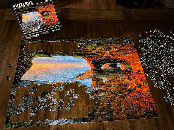 Lake Superior Cave Puzzle-Putting together