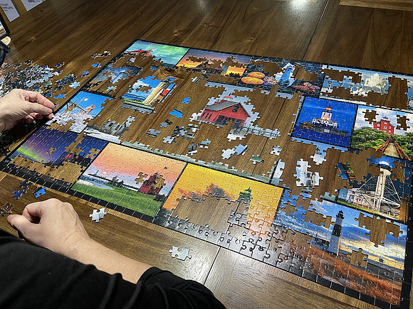 Lighthouse puzzle shelly