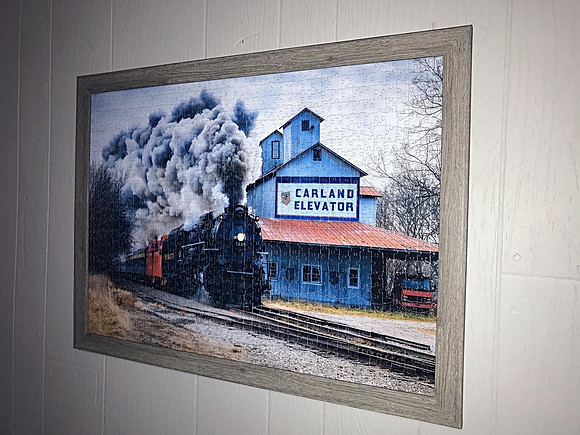 Train Puzzle Framed