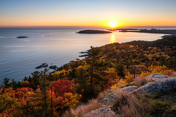Sugarloaf Mountain Sunrise-Marquette Michigan