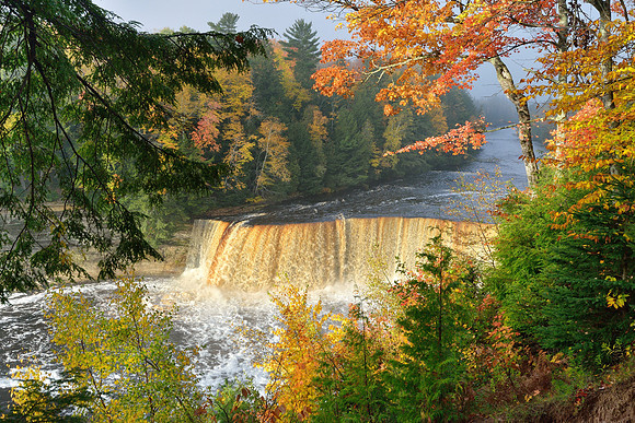 Misty moring at Tahquamenon Falls