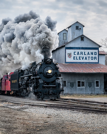 Pere Marquette 1225 Locomotive-Carland Michigan-vertical