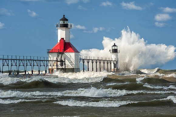 St. Joseph Lighthouse stormy day