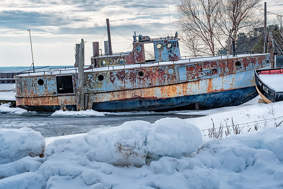 OLd Fishing Boat-Whitefish Point Michigan