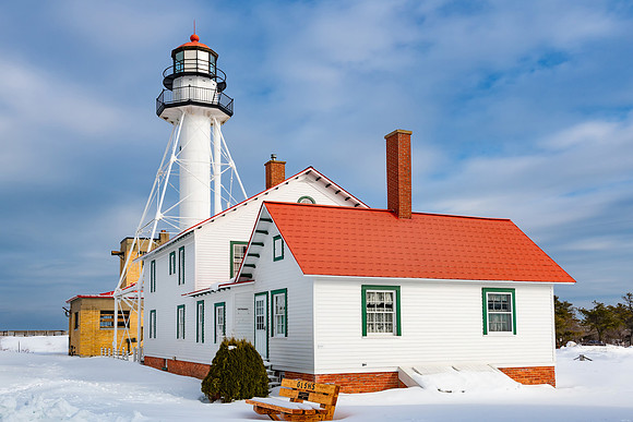 Whitefish Point Lighthouse-pretty winter day