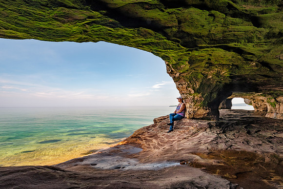 Shelly in a Lake Superior Cave