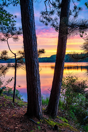 Twin Pines sunset-marquette Michigan