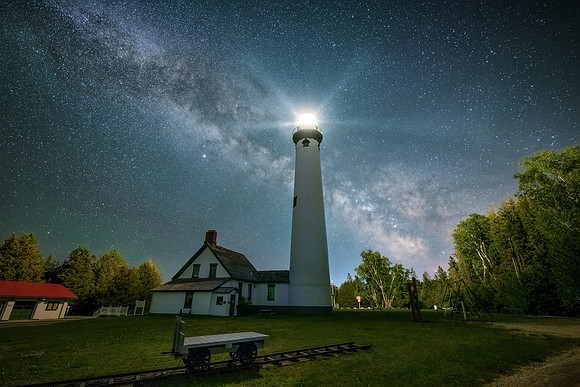 New Presque Isle Lighthouse Milky Way