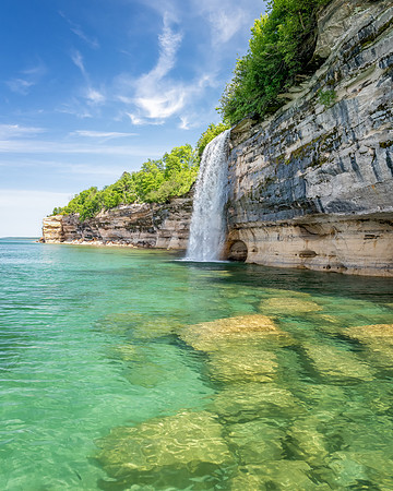 Spray Falls-Pictured Rocks National Lakeshore