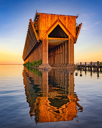 The historic Marquette Michigan Ore Dock