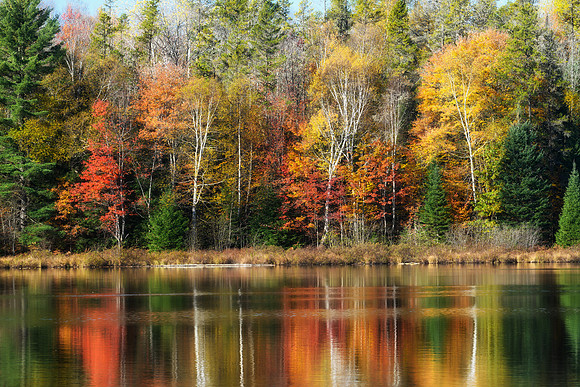 Hovey Lake reflections, Hiawatha National forest