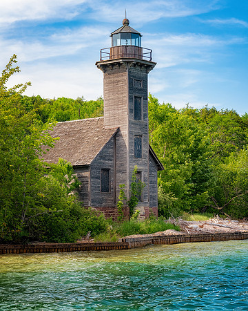 A summer evening at Grand Island Lighthouse