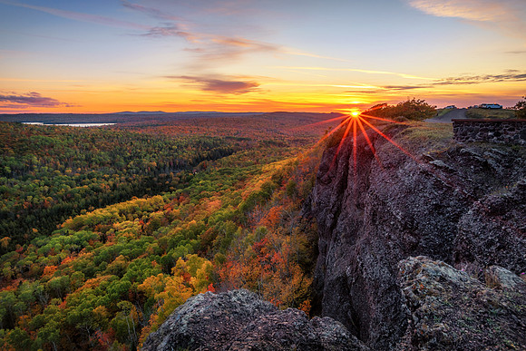 Brockway Mountain at sundown