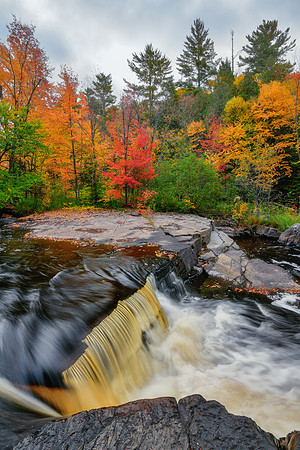 Upper Canyon Falls in peak fall colors
