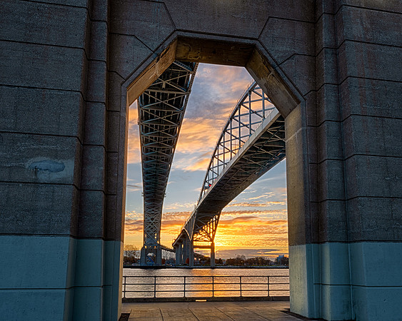 Under the Blue Water Bridge, Port Huron Michigan