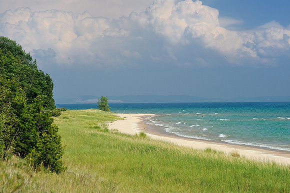 Lake Michigan beach on South Manitou Island